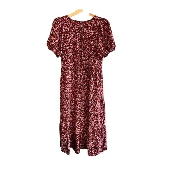Old Navy Dresses & Skirts - Old Navy Small Tall Floral Short Sleeve Button Front Midi Dress‎
